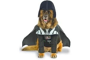 Costume ufficiale Rubie's Star Wars Darth Vader per cani di grossa taglia: 3XL collo a coda 96,5 cm, petto 89,9 cm