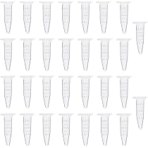 HUAZIZ 1000 Pièces Tubes à Centrifuger 0.2ml En Plastique Conique Avec Capuchon Snap - Tubes Laboratoire