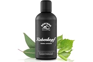 ‎BERGBAD BERGBAD BIO-Saunaaufguss Birke & Eukalyptus 100ml RABENKOPF - Natürlicher Sauna-Aufguss mit ätherischen BIO Ölen