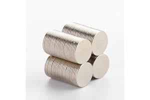 BANJILI Calamite Piccole Magneti Neodimio Magnete Calamita da Parete, Lavagna per il Frigo Lavagna per Ufficio Magneti Rotondi per Servizio Pesante (12X1mm-100 PEZZI)