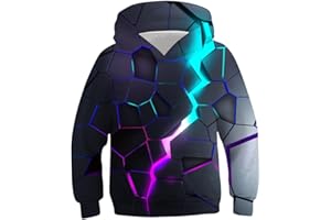 Belovecol Ragazzi Ragazze Felpe con Cappuccio 3D Hoodie Manica Lunga Anni 6-16