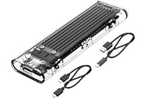 ORICO M.2 NVMe SSD Enclosure - USB 3.1 Type-C to M.2 PCIe Adapter Case for M2 M-Key SSDs 2230, 2242, 2260, 2280 - TB3 Compatible