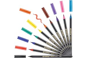 ‎EDDING edding 1340 Pinselstift - 10er Set - bunte, leuchtende Farben - flexible Pinselspitze - Filzstift zum Malen, Schreiben und Zeichnen - Bullet Journals, Hand-Lettering, Mandalas, Kalligraphie