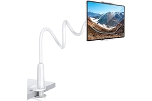 Rupoku Schwanenhals Tablet Halterung Tablet Halter Ständer Flexible Verstellbar Arm Handyhalterung Bett für iPad Air Mini/Samsung Galaxy Tabs/Switch/Kindle Fire/iPhone, Weitere 4,0-10,5 Zoll Geräte