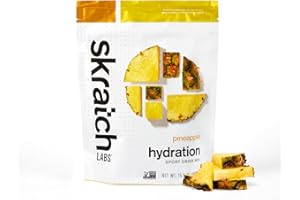 SKRATCH LABS Sport Hydration Drink Mix | Kohlenhydrate, Elektrolyte Pulver | 440g | Ananas | Ausdauer, Training, Wettkampf | Glutenfrei, Vegan
