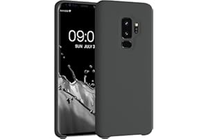 kwmobile Carcasa Compatible con Samsung Galaxy S9 Plus Funda - Case TPU y Silicona antigolpes - Apto Carga inalámbrica - Negro Mate