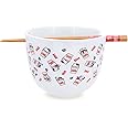 Sanrio Hello Kitty x Nissin Cup Noodles Ceramic Ramen Bowl and Chopstick Set