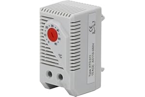 Heaveant Mechanischer Thermostat, 1Pc 0-60 ℃ Einstellbarer kompakter elektrischer mechanischer Thermostat Temperaturregler Schalter Neu(KTO011)
