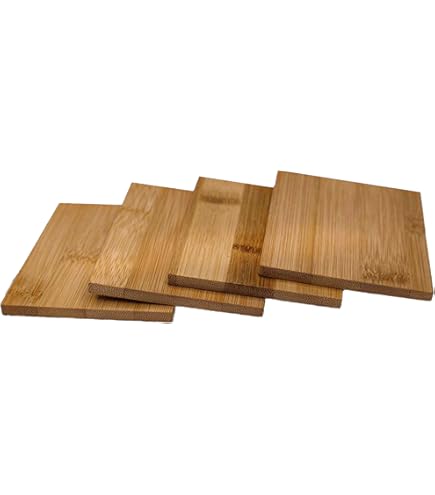 8x HOFMEISTER Raclette Untersetzer Aus Buchenholz - 10cm Hitzebeständige Brettchen