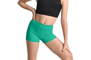 NetSetUK Girls Cycling Shorts - Kids neon Microfiber hot Pants Stretchy Comfortable fit Girls Shorts for Yoga, Ballet, Gymnastics, School & Sportswear