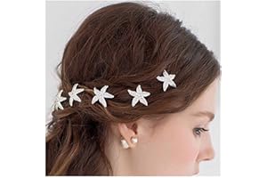 Yheakne Fermacapelli vintage a forma di stella marina, in argento, con strass, per capelli da sposa, accessorio per capelli da sposa per donne e ragazze, 3 pezzi