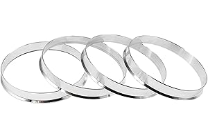 DCVAMOUS Alloy Aluminum Hub Centric Rings 108 to 106, Set of 4 - Performance Spigot Hubrings fit 106mm Vehicle Hub and 108mm Wheel Center Bore Compatible with Toyota 6 Lug Pickups