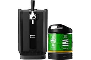 PerfectDraft Black – Pack Tireuse À Bière + 1 Fût Goose Island IPA 6L – Machine Pression À Domicile – Refroidissement À 3°C – Indicateurs LED Température – Idée Cadeau Amateur Bière