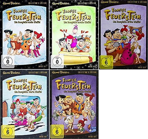 Preisvergleich Produktbild Familie Feuerstein Staffel 1-5 (1+2+3+4+5) Die komplette Serie The Flinstones [DVD Set]