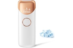 Beauris IPL Hair Removal Device with Ice Cooling, 999,900 Flashes Laser Hair Removal Device, 9 Energy Levels, Painless at Home Laser Hair Remover for Facial Bikini Line Leg Body, White