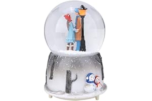 Yisentno Globo Musicale con Neve, Carillon con Fiocchi di Neve con Luce Notturna, Palla Musicale, Regalo per Bambini Ornamento per Decorazioni Musicali