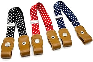 Anshili 3 Stücke Kinder Gürtel Einstellbar Elastisch Stretchgürtel für Jungen und Mädchen