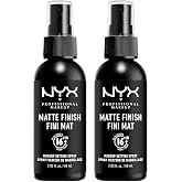 NYX Professional Makeup Setting Spray Acabado Matte Larga Duración, 2x 60ml | Consigue un maquillaje larga duración con acaba