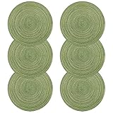 mantel verde papel Fácil de limpiar: limpie con un paño húmedo o una esponja, no se desvanecerá ni encogerá, puede usarse repetidamente. Pero no puede usar el cepillo porque está TEJIDO POR EL HILADO DE ALGODÓN.