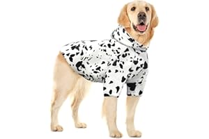 MODIYIWU Hunde-Kapuzenpullover mit Kapuze, Dalmatiner, Hautdruck, für kleine/mittelgroße und große Hunde