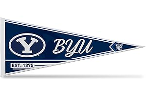 Rico Industries NCAA BYU Cougars Classic Football 12'' x 30'' Soft Felt Pennant - EZ to Hang - Home Décor (Game Room, Man Cave, Bed Room)
