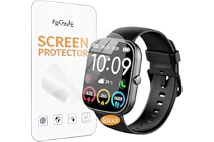 Frgnie Schutzfolie Kompatibel für uaue Smart watch 1,91" (6 Stück) Flexibel TPU, Kompatibel für CASCHO T60 Smartwatch Herren Damen, Hülle Blasenfreie Displayschutzfolie