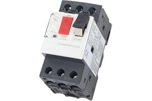 MARHYNCHUS Disyuntor de Caja Moldeada CA 690 V Protección contra Sobrecarga y Cortocircuito Montado en Riel DIN (GV2-ME08C 2.5-4A)