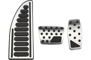 GSELKND Misura per Jeep Compass 2017-2020 Jeep Renegade 2015 2016 2017 2018 2019, copripedale auto Kit pedale freno accelerazione copertura durevole