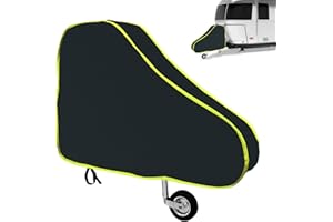 ‎ABNAOK Abnaok Deichselabdeckung mit Reflektorbänd, Universal Anhänger Wohnwagen Deichselschutzhülle Anhängerkupplung Abdeckung