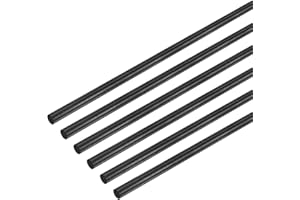 M METERXITY 6-Pack Carbon Fiber Rods, 300mm Length 3mm Dia Carbon Fiber Solid Matte Pole for RC Airplane/DIY Craft/Quadcopter Arm/Scale Model Kite Wing Tube [11.81 x 0.12IN]