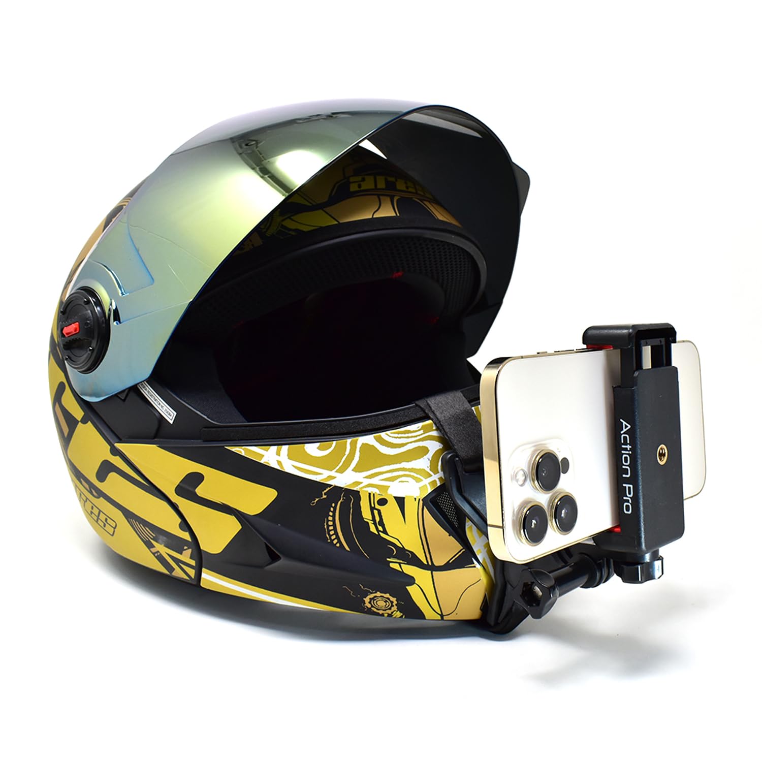 Action Pro Made in India Helmet Chin Strap Mount Compatible with GoPro-13/12/11/10/9/8/7/6/5/4/3+/3/SJCAM/DJI Insta- 360