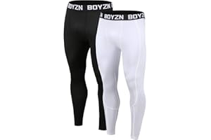 Holure Herren 2er Pack Kompressionshose Grundschicht Sport Leggings Laufhosen für Männer Fitness Strumpfhosen