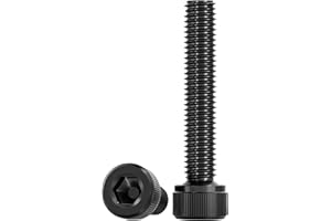 Drenky M6 X 40 mm Viti a Testa Cilindrica Nero Norma DIN 912 / ISO 4762 Filettatura Completa Bullone Meccanico in Acciaio Inox A2 V2A Antiruggine Bulloni a Brugola, 20 Pezzi