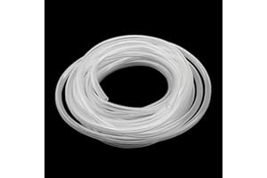 iMeistek Tuyau flexible en PVC transparent de 5 m, diamètre intérieur 8 mm x diamètre extérieur 11 mm, tuyau en vinyle PVC flexible pour tuyaux d'eau et d'air