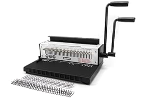 RAYSON Wire Binding Machine, 34-Hole, Binds 130 Sheets, 3:1 Pitch, A4, TD-1500B34