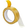 Weishuo Multifunctional Double Side Fabric Tape, Heavy Duty Carpet Tape, Clear Tape for Clothes,Strong Adhesive Two Sides Tape, No Glue Residue High Stickness,1Inchx33FT(10m)