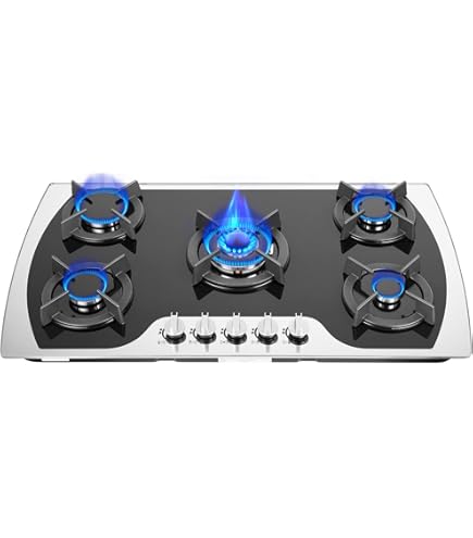 Piano Cottura Induzione 90 Cm Piano Cottura STAYLUX Da Incasso A Gas 5 Fuochi 90 Cm Inox/Ghisa M9 Piano Cottura 2 Fuochi Gas - Foto 8