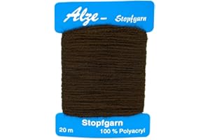 Trimz Darning Wool – Dark Brown 20m (100% Acrylic) | Soft, Strong Thread for Mending, Knitting & Craft Repairs | Durable Repair Yarn for Socks, Jumpers & Fabrics