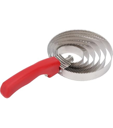 Nettoyage Surface Etrille Métallique Ronde Poignée Soft Rouge