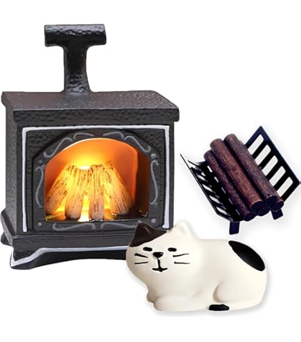 Miniatur Holzofen Für Puppenhaus - Vintage Deko Im Maßstab 14,3cm