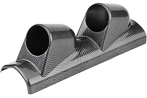 MADEZZ Qiilu Universal Heavy Duty Racing Sport Messgerät Säulenmontage Pod Halter Halterung Messgerät Halter Du besitzt drei portionen (Double hole)