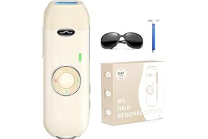 Haarlosy IPL Geräte Haarentfernung, Schmerzfreie Dauerhafte Haarentfernung Laser mit IGBT Technologie, Ideal für zu Hause an Körper, Achseln, Gesicht und Beinen, für Damen Herren
