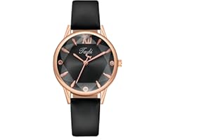 ACKSSI Wrist Watch for Women, Classic Designed Quartz Analog Women's Watch with Breathable Leather Strap