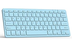 TQQ Tastiera iPad, Tastiera Bluetooth Ricaricabile, Per iPad 10 Generazione/iPad 9 Generazione/iPad Air/iPad Pro/iPad Mini/Samsung tablet S9/Android e Window