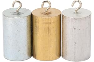 BAOFUYA Cilindro di Densità del Metallo da 3 Pezzi, Set di Esperimenti di Indagine Sulla densità di Rame, Ferro e Alluminio per Esperimenti di Densità