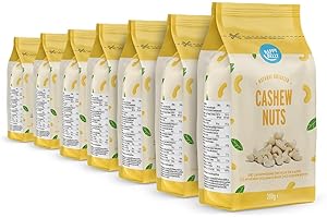 Amazon Brand - Happy Belly Cashew Nuts, 200 g, Pack of 7