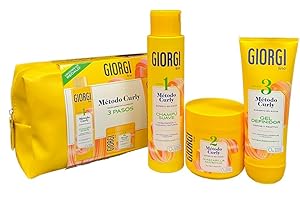 GIORGI Line - Kit Iniziazione al Metodo Curly in 3 Passi | Set Regalo per Riccioli Spettacolari, 0% Alcol, 0% Silicone, 0% Solfati, Proteine Vegetali e Avocado - 950 ml