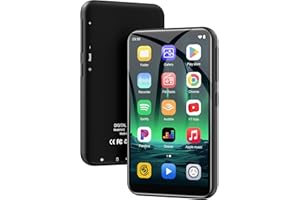 ZAQE 160GB MP3 Player with Bluetooth and WiFi, 4" HD Touch Screen Android Music Player for Kids/Adults, Pre-Loaded Spotify/Pandora/Amazon Music/Audible, Expandable to 1TB