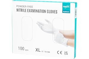 EUROPAPA® Lot de 100 gants jetables en nitrile sans latex non stériles sans latex