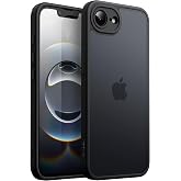 JETech Matte Case for iPhone 17e/16e, Black | Military Protection, Matte Back, Anti-Fingerprint Finish, Anti-Shock Design